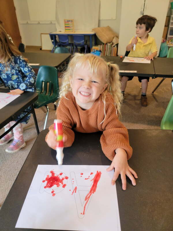 K4 student playing